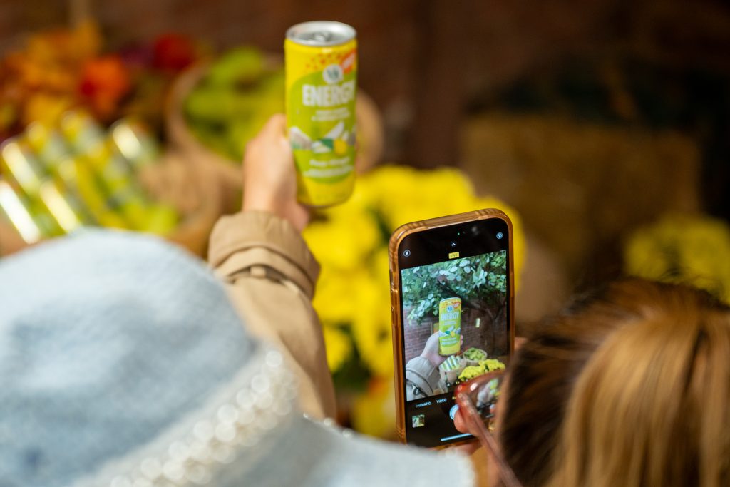 Activation event for an energizer drink